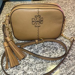 Tory Burch McGraw leather camera bag